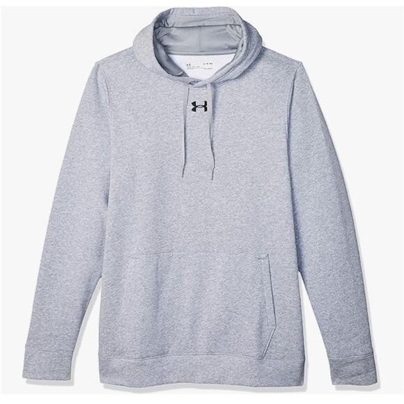NWT UA Under Armour Gray Men's Hustle Fleece Hoody Small - Picture 2 of 5
